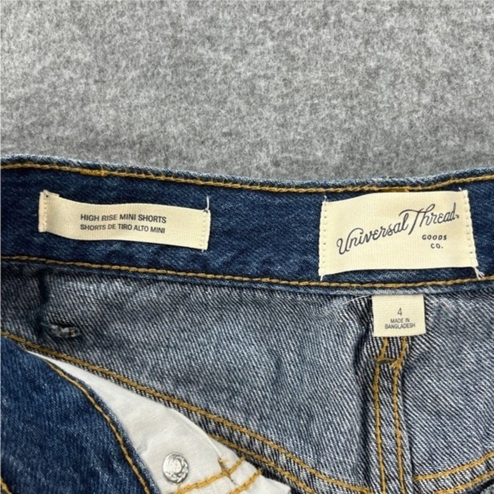 Universal Thread‎ High Rise Denim Mini Cut-Off Shorts - Picture 6 of 9